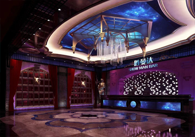 杭州酒吧式KTV會所裝修設(shè)計(jì)案例效果圖